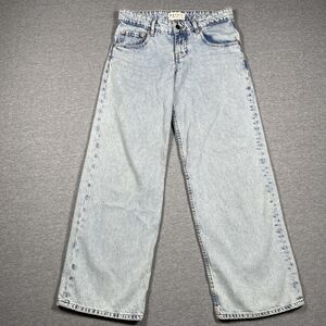 Motel Denim Jeans Womens 26 Blue Wide-Leg High Rise Light Wash Indie Slouchy Y2K
